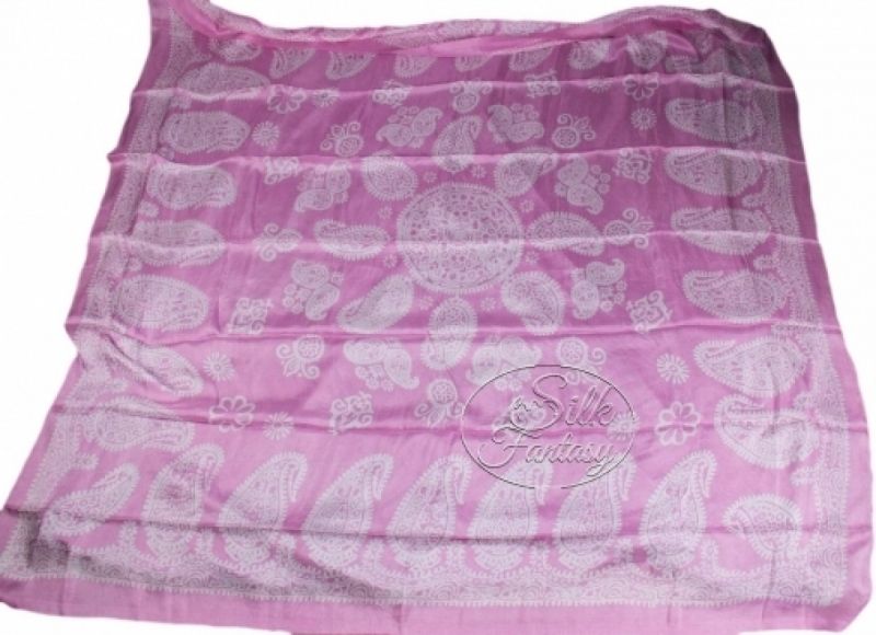 Kelagayi "Tender pink with white galib patterns"