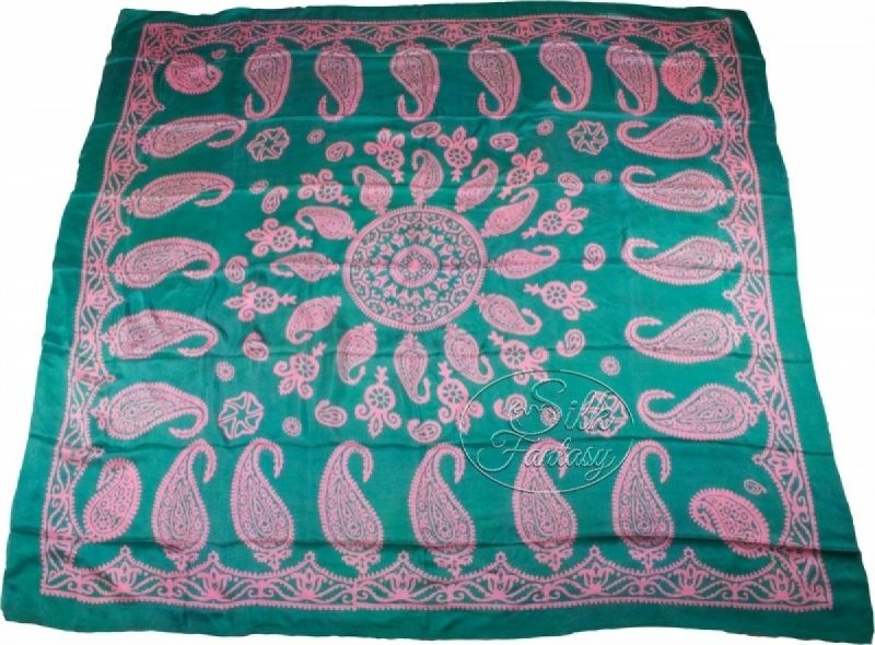 Kelagayi "Malachite background with galib patterns in color of pink coral"