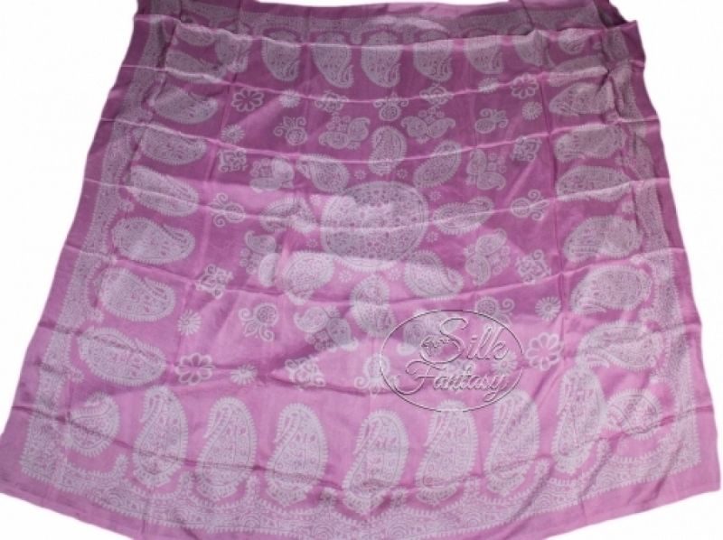 Kelagayi "Tender pink with white galib patterns"