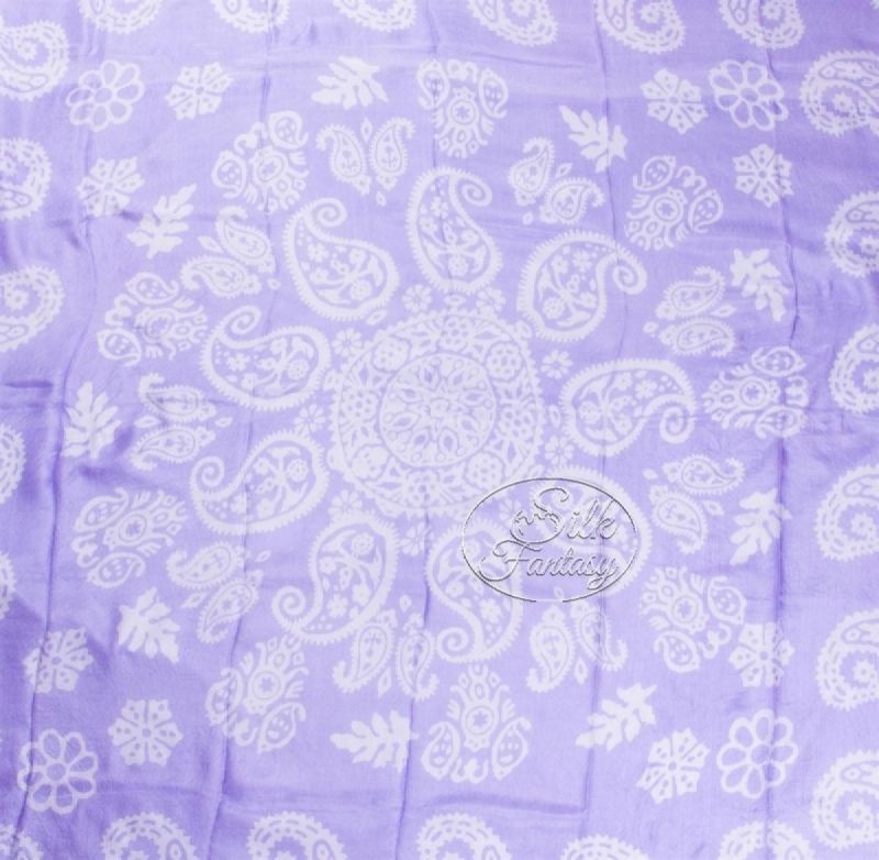 Kelagayi "Tender light-lilac background and white galib patterns"