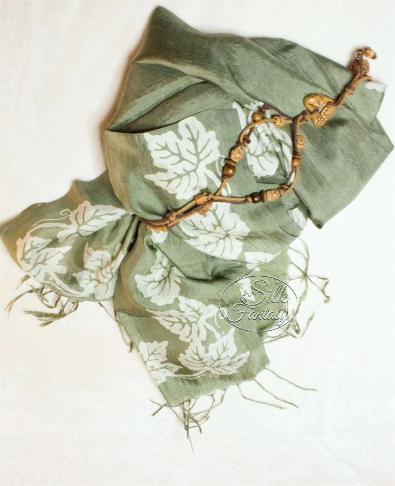 Scarf "Scarf of blue spruce color"