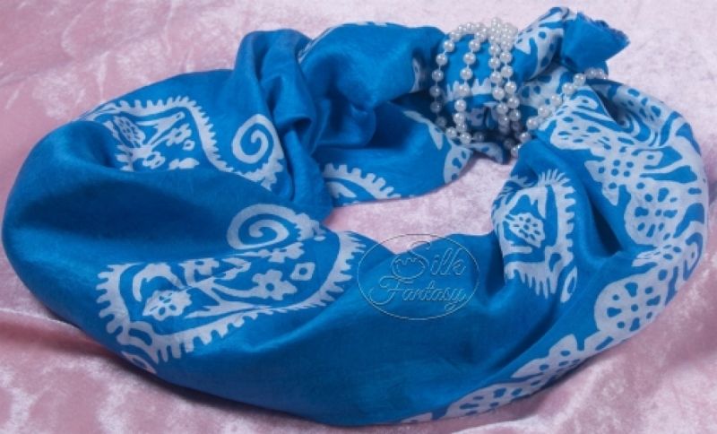 Kelagayi "Luxurious blue royal background color and white galibs"