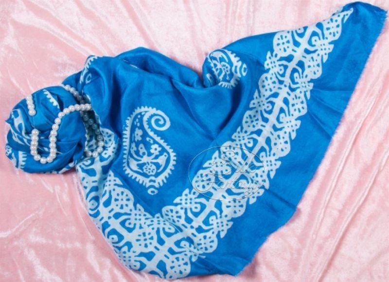 Kelagayi "Luxurious blue royal background color and white galibs"