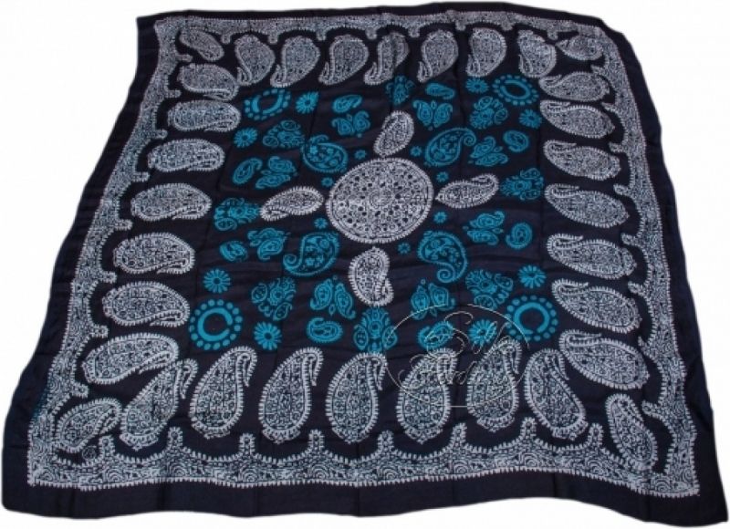 Kelagayi "Dark-blue background, turquoise and white galib patterns"