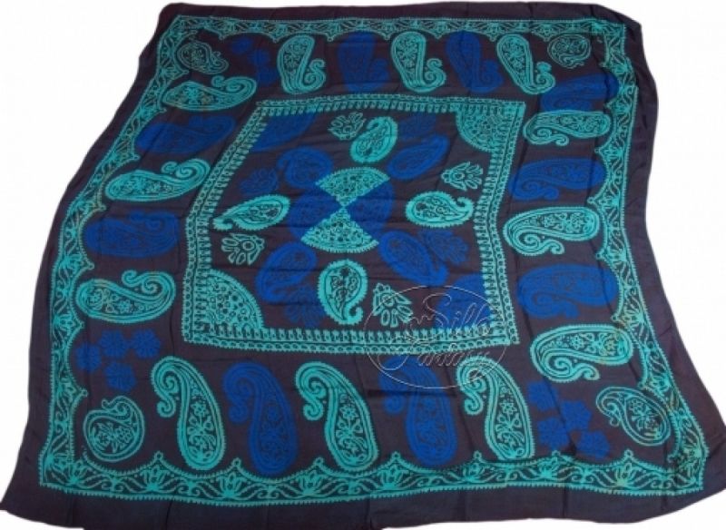 Kelagayi "Dark blue-black background, blue and turquoise galib patterns"