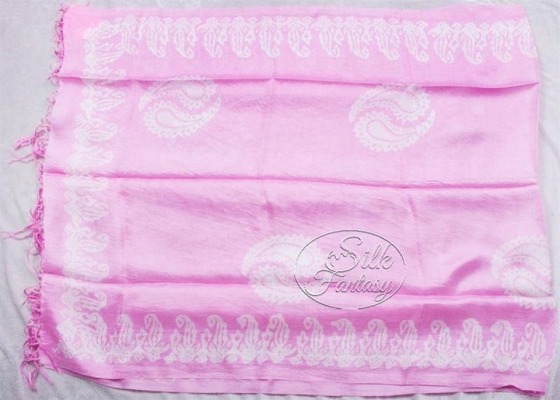 Scarf "Exquisite pink and white galibs"