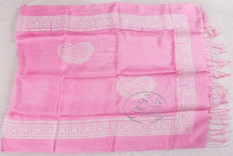 Scarf "Exquisite pink and white galibs"