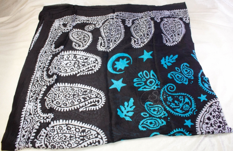 Kelagayi "Dark-blue background, turquoise and white galib patterns"