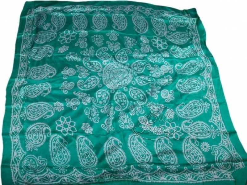 Kelagayi "In color of turquoise mint and white galib patterns"