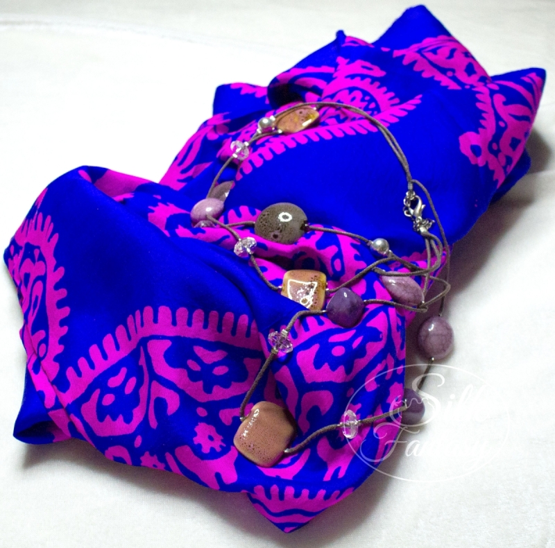 Kelagayi "Violet plus crimson color of galib patterns"