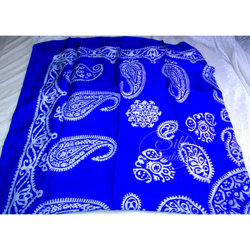 Kelagayi "Blue electric with white patterns"