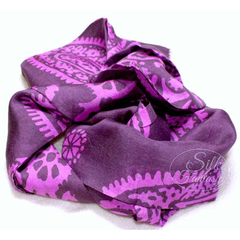 Kelagayi "Dark-grey with pink galib patterns"