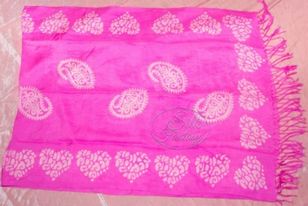 Scarf "Pink and white galibs"
