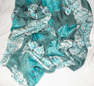 Kelagayi "Grey-green background, turquoise and white galib patterns"