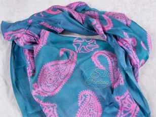 Kelagayi "Dusty blue and pink galib patterns"