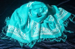 Scarf "Tender blue - turquose"