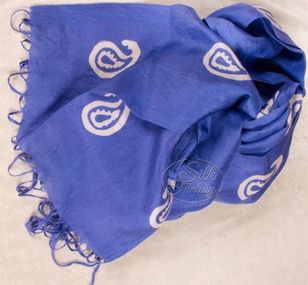 Scarf "Light blue and white"