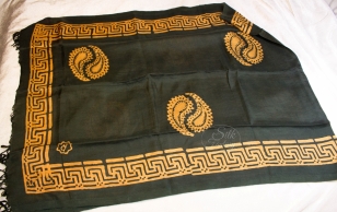 Scarf "Black with yellow"