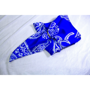 Kelagayi "Blue electric with white patterns"