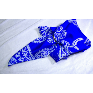 Kelagayi "Blue electric with white patterns"